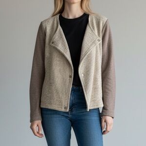 Loft Fabric Moto Jacket
